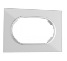 Рамка для двойной розетки Arte Milano am-502.01 502.01-double.silver