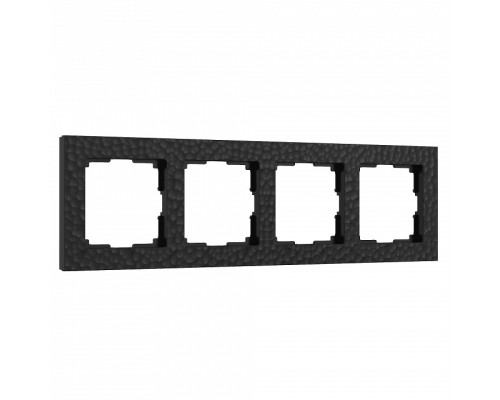 Рамка на 4 поста Werkel Hammer черный W0042408 Рамка на 4 поста Werkel Hammer черный W0042408