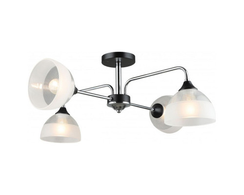 Люстра на штанге Imex MD.4196 MD.4196-4-S-CH+BK Люстра на штанге Imex MD.4196 MD.4196-4-S-CH+BK