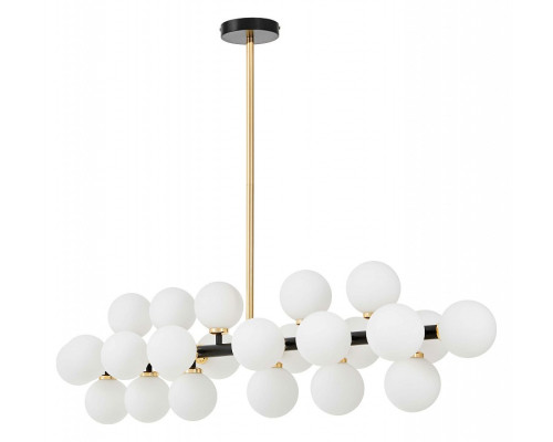 Люстра на штанге LUMINA DECO Marsiada LDP 6033-24 BK+GD Люстра на штанге LUMINA DECO Marsiada LDP 6033-24 BK+GD