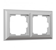 Рамка на 2 поста Werkel Fiore (серебряный) W0022206