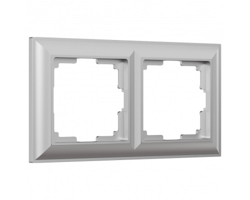 Рамка на 2 поста Werkel Fiore (серебряный) W0022206