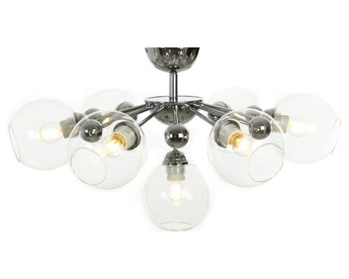 Люстра на штанге LUMINA DECO Devoli LDC 8040-7 CHR+PR Люстра на штанге LUMINA DECO Devoli LDC 8040-7 CHR+PR