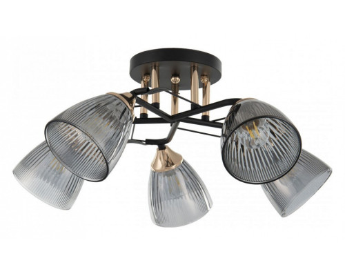 Потолочная люстра Arte Milano AMALFI-322610 322610/5 BK+FG Потолочная люстра Arte Milano AMALFI-322610 322610/5 BK+FG