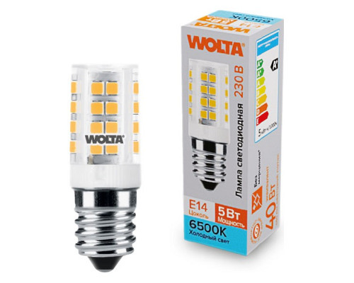 Лампа светодиодная Wolta E14 5Вт 6500K WSTD-JCD-5W6KE14-C Лампа светодиодная Wolta E14 5Вт 6500K WSTD-JCD-5W6KE14-C