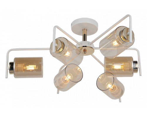 Люстра на штанге ILLUMICO IL8248-6COU-79 WH GD Люстра на штанге ILLUMICO IL8248-6COU-79 WH GD