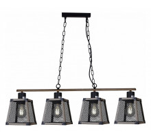 Потолочная люстра ILLUMICO WOOD IL1006-4LL-05 BK WOOD