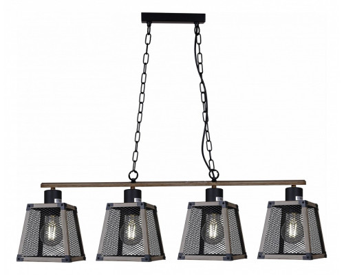Потолочная люстра ILLUMICO WOOD IL1006-4LL-05 BK WOOD Потолочная люстра ILLUMICO WOOD IL1006-4LL-05 BK WOOD