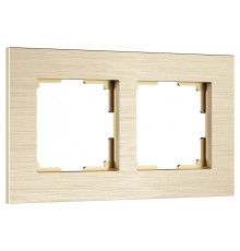 Рамка на 2 поста Werkel AluMax шампань W0023511
