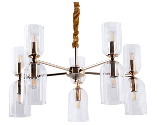 Подвесная люстра Arte Lamp Charm A1623LM-10GO Подвесная люстра Arte Lamp Charm A1623LM-10GO