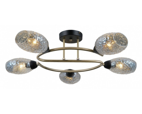 Потолочная люстра ILLUMICO IL0300-5CSQ-79 BK AB Потолочная люстра ILLUMICO IL0300-5CSQ-79 BK AB