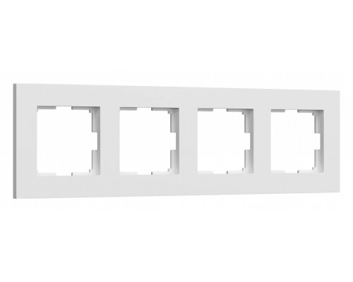Рамка на 4 поста Werkel Slab (белый софт) W0042961 Рамка на 4 поста Werkel Slab (белый софт) W0042961