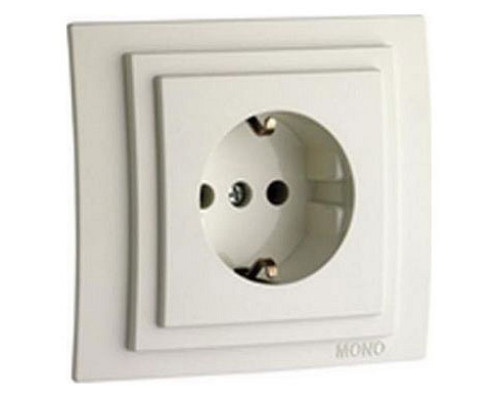 Розетка с заземлением, без рамки Mono Electric Despina / Larissa 500-000121-117 Розетка с заземлением, без рамки Mono Electric Despina / Larissa 500-000121-117