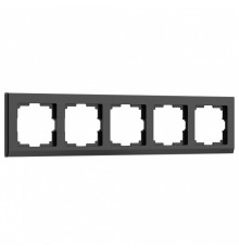Рамка на 5 постов Werkel Stark (черный) W0051808