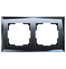Рамка на 2 поста Werkel Diamant (черный) W0021208