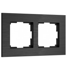 Рамка на 2 поста Werkel AluMax черный алюминий W0023508