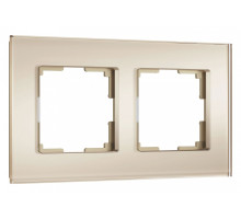 Рамка на 2 поста Werkel Senso (шампань, стекло soft-touch) W0023111
