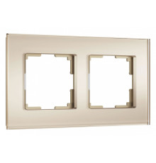 Рамка на 2 поста Werkel Senso (шампань, стекло soft-touch) W0023111