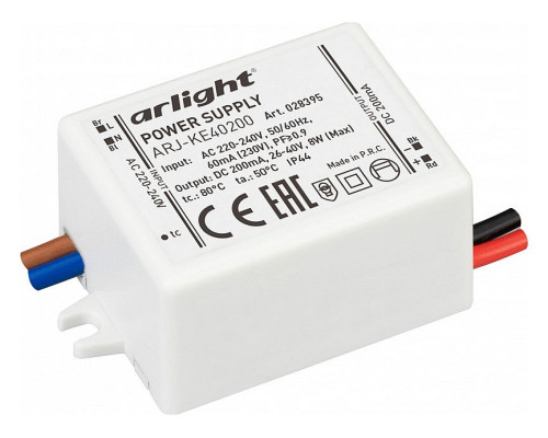 Блок питания с проводом Arlight ARJ 028395 Блок питания с проводом Arlight ARJ 028395