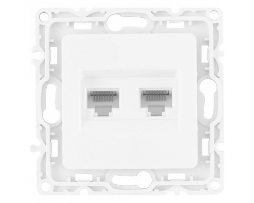 Розетка Ethernet RJ-45 без рамки Arte Milano am-217 217.45-2.white Розетка Ethernet RJ-45 без рамки Arte Milano am-217 217.45-2.white
