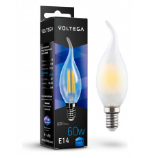 Лампа светодиодная Voltega Candel wind matt 6W E14 6Вт 4000K 7026