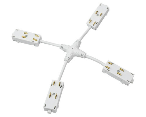 Токопровод X-образный центральный Denkirs SMART UNI TR2116-WH Токопровод X-образный центральный Denkirs SMART UNI TR2116-WH