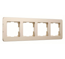 Рамка на 4 поста Werkel Platinum (шампань) W0042611