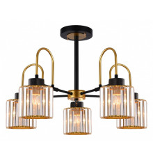 Люстра на штанге ILLUMICO  IL1305-5CPA-29 BK GD