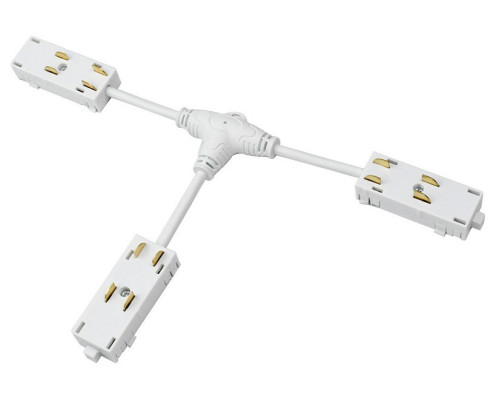 Токопровод T-образный центральный Denkirs SMART UNI TR2115-WH