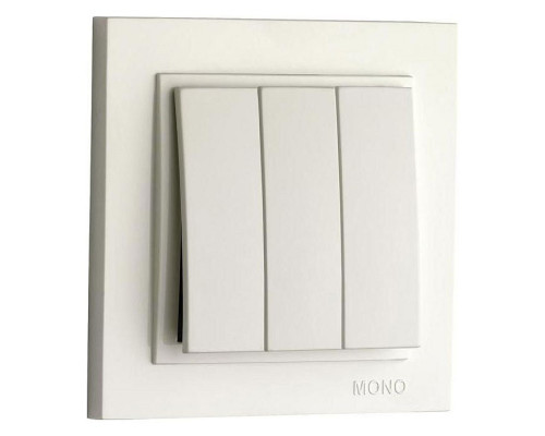 Выключатель трехклавишный Mono Electric Despina 102-252522-114 Выключатель трехклавишный Mono Electric Despina 102-252522-114
