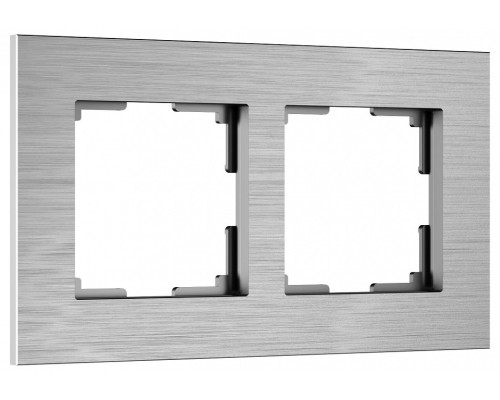 Рамка на 2 поста Werkel AluMax алюминий W0023506 Рамка на 2 поста Werkel AluMax алюминий W0023506