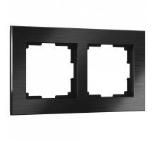 Рамка на 2 поста Werkel Aluminium (черный алюминий) W0021708