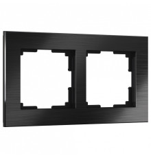 Рамка на 2 поста Werkel Aluminium (черный алюминий) W0021708