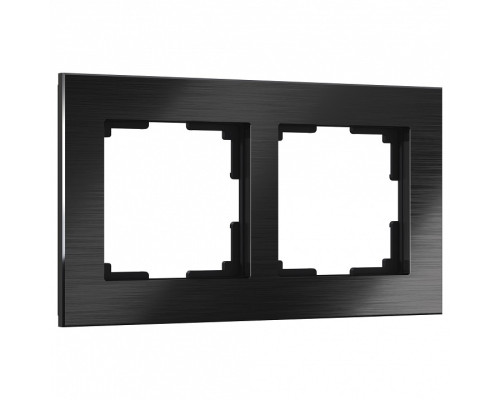 Рамка на 2 поста Werkel Aluminium (черный алюминий) W0021708 Рамка на 2 поста Werkel Aluminium (черный алюминий) W0021708