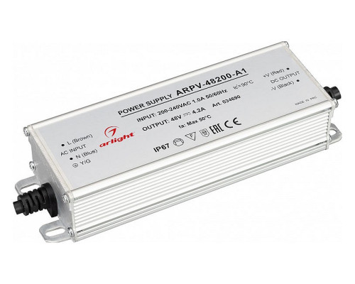 Блок питания с проводом Arlight ARPV 034690 Блок питания с проводом Arlight ARPV 034690