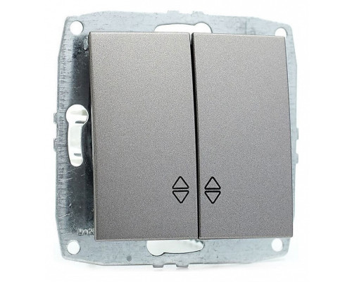Выключатель проходной двухклавишный без рамки Mono Electric Despina / Larissa 500-002423-111 Выключатель проходной двухклавишный без рамки Mono Electric Despina / Larissa 500-002423-111