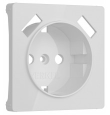 Накладка для розетки с заземлением и 2хUSB Werkel белый акрил W1179541