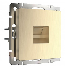 Розетка Ethernet RJ-45 без рамки Werkel шампань рифленый W1181010