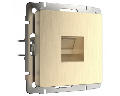 Розетка Ethernet RJ-45 без рамки Werkel шампань рифленый W1181010 Розетка Ethernet RJ-45 без рамки Werkel шампань рифленый W1181010