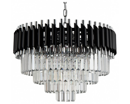 Подвесная люстра Natali Kovaltseva Darian DARIAN 76017/10C CHROME BLACK Подвесная люстра Natali Kovaltseva Darian DARIAN 76017/10C CHROME BLACK