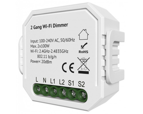 Контроллер-диммер Wi-Fi для смартфонов и планшетов Denkirs Relay RL1004-DM/1 Контроллер-диммер Wi-Fi для смартфонов и планшетов Denkirs Relay RL1004-DM/1