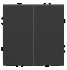 Выключатель двухклавишный без рамки Stekker RSW10-5104-05 49840