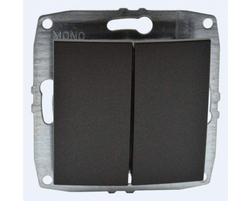 Выключатель двухклавишный без рамки Mono Electric Despina / Larissa 500-002025-102 Выключатель двухклавишный без рамки Mono Electric Despina / Larissa 500-002025-102