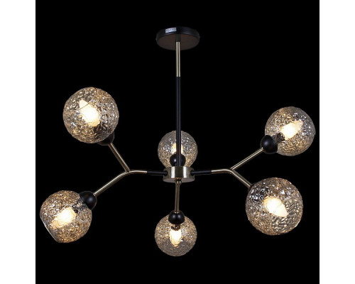 Люстра на штанге ILLUMICO IL0268-6PSQ-79 BK AB Люстра на штанге ILLUMICO IL0268-6PSQ-79 BK AB