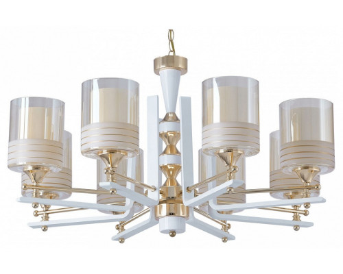 Подвесная люстра Arte Milano Florentia-6087 306087/8 Wh/Gd Подвесная люстра Arte Milano Florentia-6087 306087/8 Wh/Gd