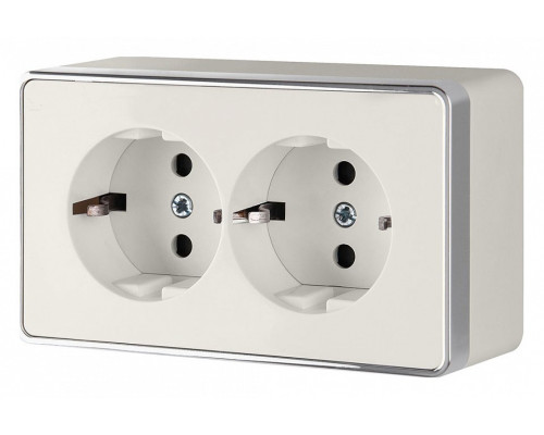 Розетка двойная с заземлением Werkel Gallant (слоновая кость) W5072103 Розетка двойная с заземлением Werkel Gallant (слоновая кость) W5072103