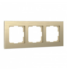 Рамка на 3 поста Werkel Aluminium (шампань) W0031711