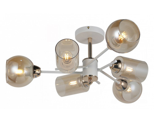 Люстра на штанге ILLUMICO IL8243-6COU-79 WH GD Люстра на штанге ILLUMICO IL8243-6COU-79 WH GD