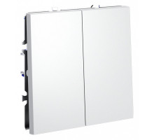 Выключатель двухклавишный без рамки Voltum S70 VLS020602