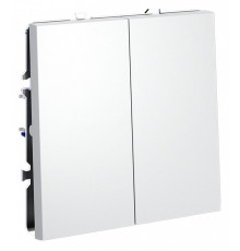 Выключатель двухклавишный без рамки Voltum S70 VLS020602